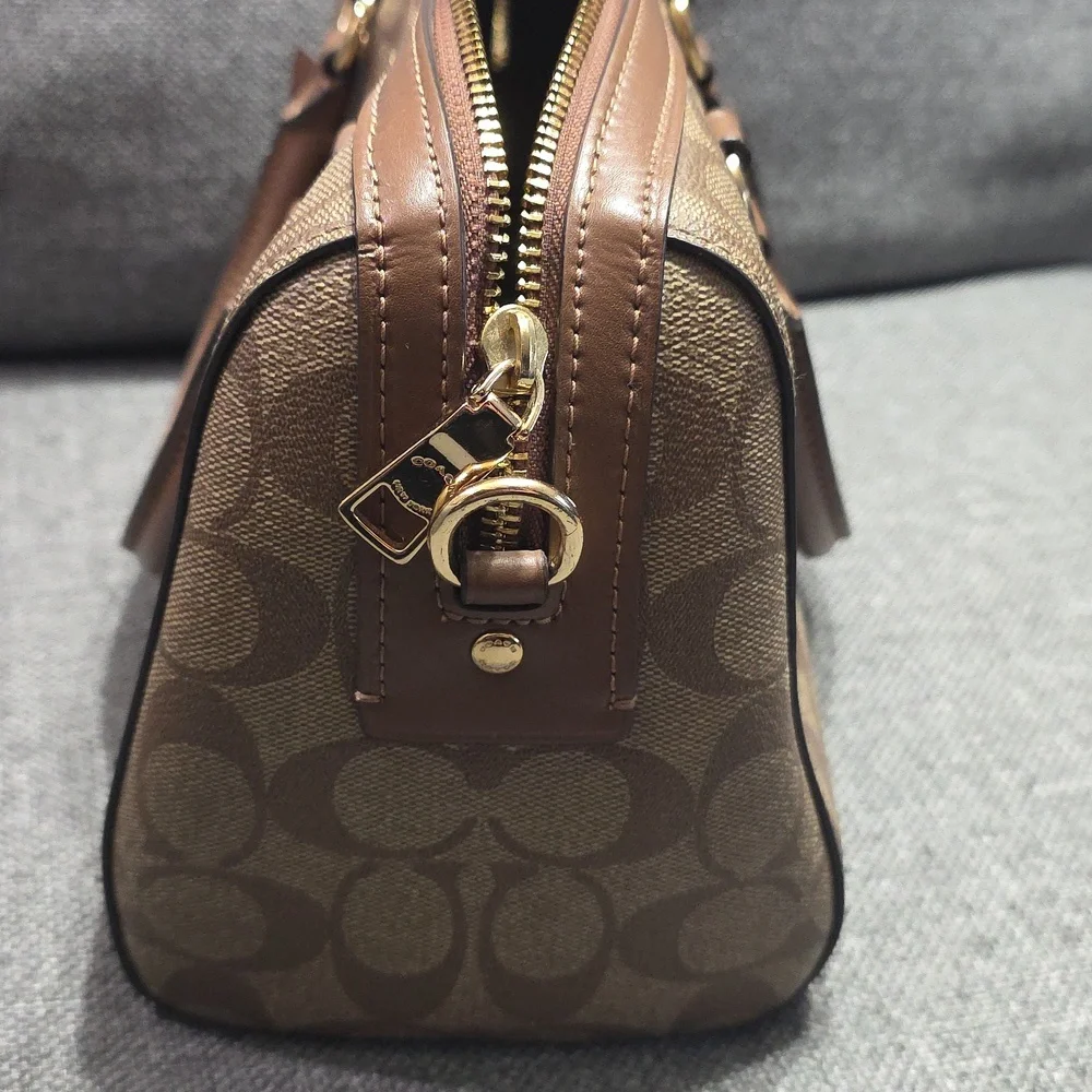 Coach Tan and Brown Satchel - Picture 5 of 8
